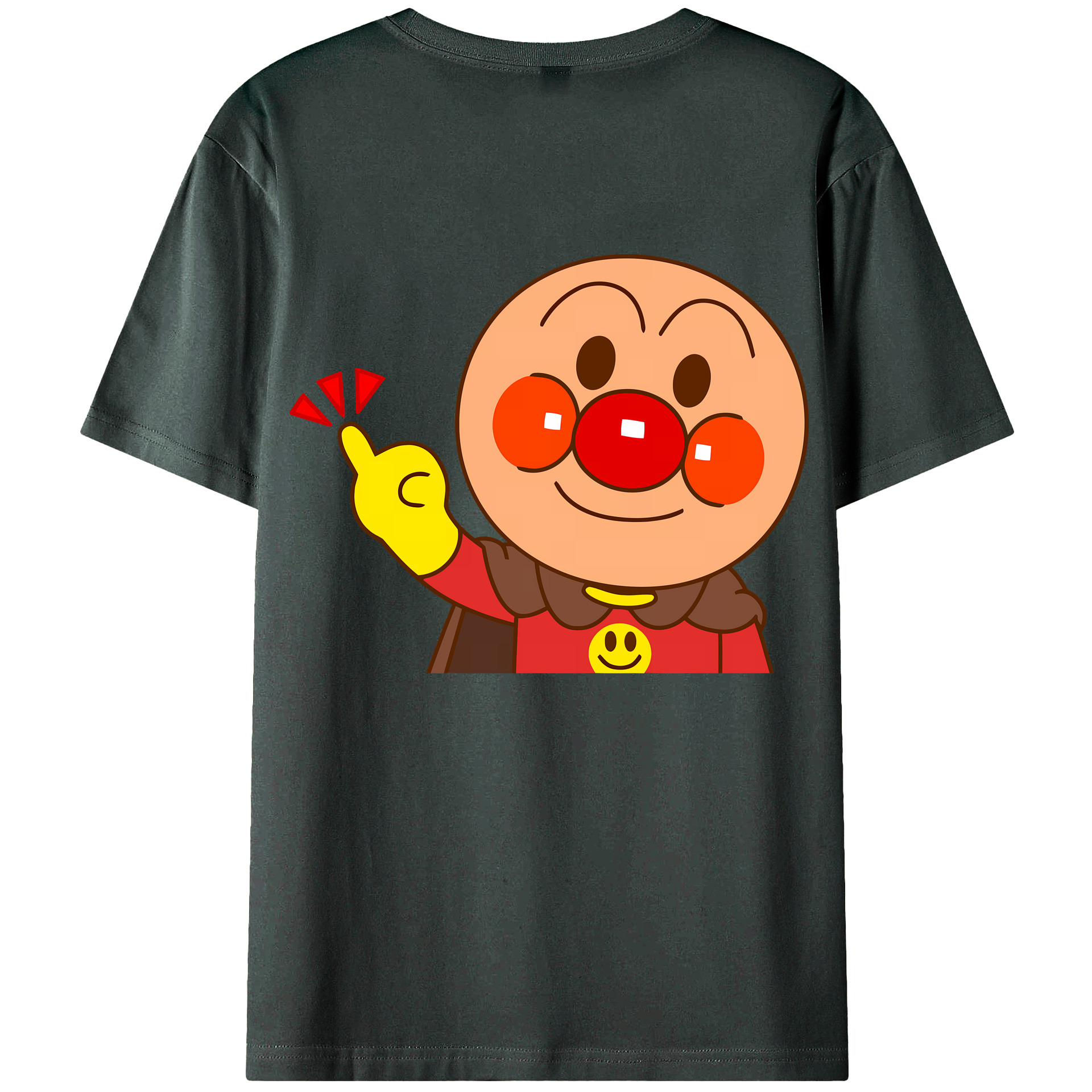 （画像用） アンパンマン Anpanman 綿100％ メンズ半袖Tシャツ（バックプリント） 通気性